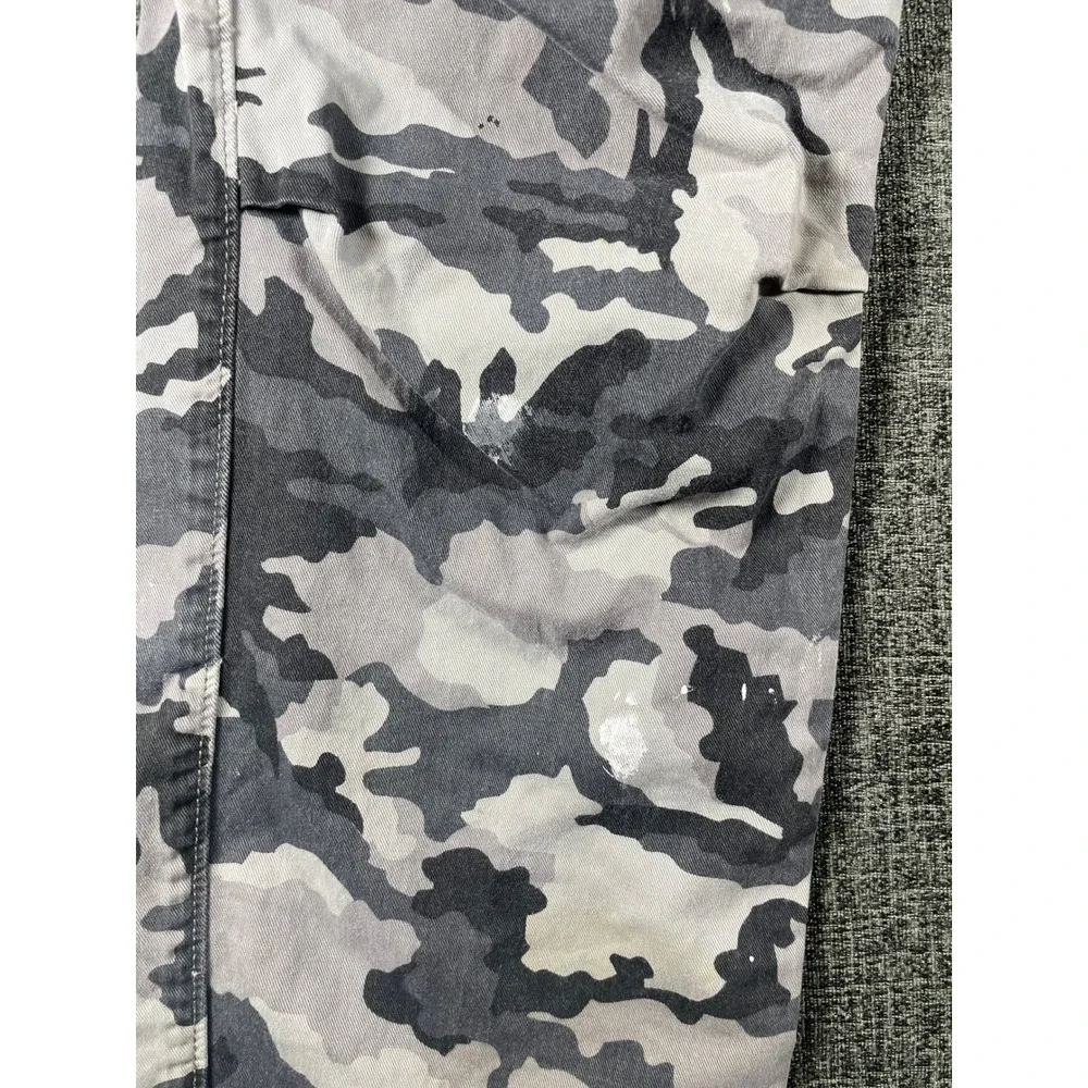 Levis Mens Grey Camo Cargo Pants Urban Camouflage Straight Leg W33 L32